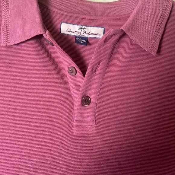 Tommy Bahama Red Polo Shirt Classic Knit - Picture 3 of 7